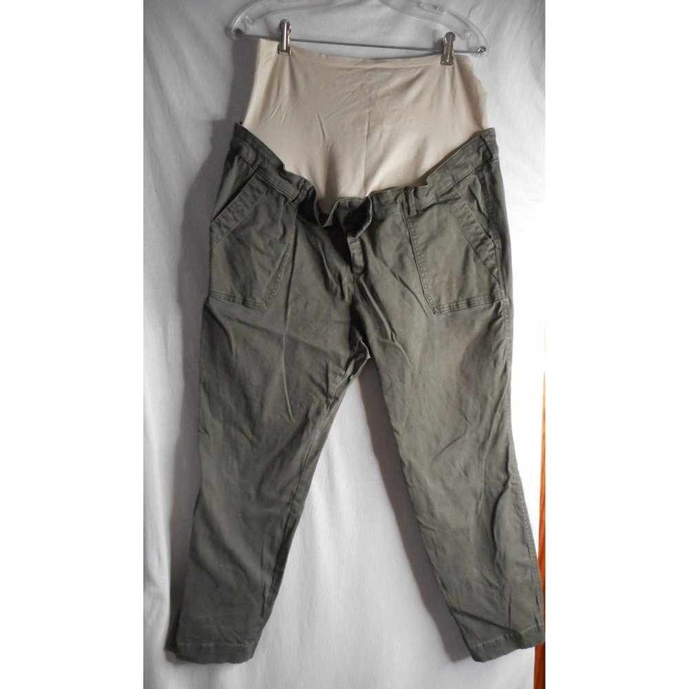 Maternity Pants green Boot cut Old navy pull on